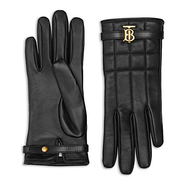 Burberry Silk-lined quilted leather gloves - Picture 1 of 9